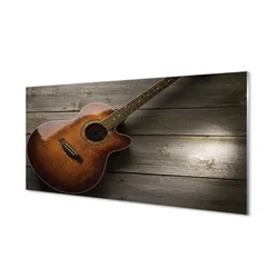 tulup.si Slika na steklu Kitara 140x70 cm 4 obešalnika