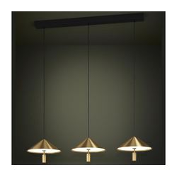 Eglo 390272 - PARAGUAY LED prigušiva viseći luster na sajli 3xLED/12W/230V 3000K zlatna