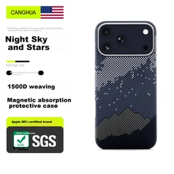 CangHua Maska za mobilni telefon iPhone 17 Pro, Plavo-siva