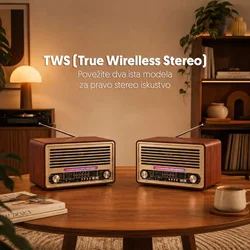 Retro Bluetooth radio 6679BT/B