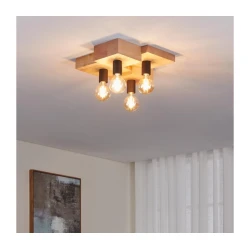 Eglo 43798 - Plafonsko svetlo HALKIN 4xE27/40W/230V