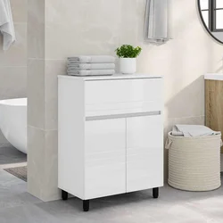 Toaletna jedinica Bijela visokog sjaja 60 x 35 x 80 cm