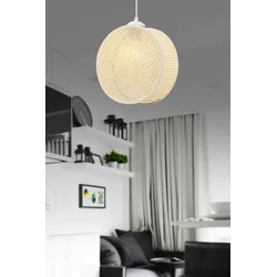 Opviq Luster Drum, 24x9cm, Krem