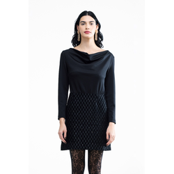 LAPPA woman MASHA Ženska mini haljina, Crna