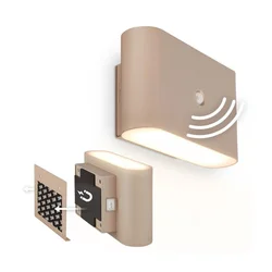 Briloner 3878011 - LED punjiva zidna svetiljka sa senzorom CHAT LED/3W/5V 2000 mAh bež