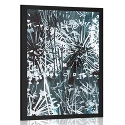 Plakat regrat z abstraktnimi elementi - 60x90 silver