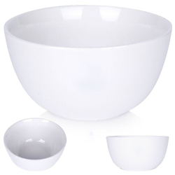 shumee Bela porcelanasta skleda za juhe, solate, jedi, sadje, solate 950 ml