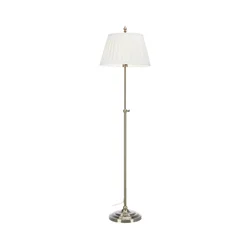 Markslöjd 108972 - Podna lampa OXFORD 1xE14/40W/230V bela/mesing
