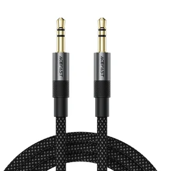 Acefast J10 AUX kabel mini jack 3.5mm, 1m, črn