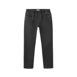 MANGO KIDS Kavbojke COMFY črn denim