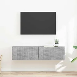 TV zidni ormar 2 pcs Beton 60 x 31 x 29,5 cm Konstruirano drvo