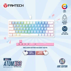 Tastatura mehanička Gaming Fantech MK611 Atom x63 AME plava (taro switch)