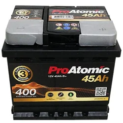 PROATOMIC akumulator 12V 45Ah 400A +D