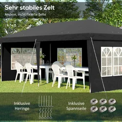 Homestar Paviljon 3x6 m Črn