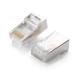 Ugreen 10x RJ45 8P8C UTP konektori za Cat 6/Cat 5/Cat 5e kabele - Srebrna KP32996