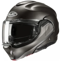 Integralna motoristična čelada HJC F100 Solid Semi black-titanium