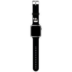 Karl Lagerfeld Strap KLAWLSLKK Apple Watch 42/44/45mm black strap Silicone Karl Heads (KLAWLSLKK)