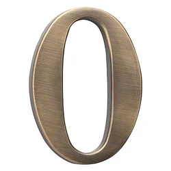 Hišne številke COBRA - 10 cm (OFS), 6, COBRA OFS (česani bron)