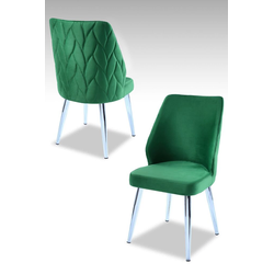 Hanah Home Set stolica Pufi, 48x90x43 cm, 2 komada, Zelene