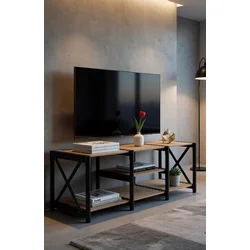 HANAH HOME TV polica TV Unit Shelf Black