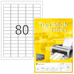 Herma etikete topstick 35,6X16,9 A4/80 1/100 zaobljene ivice ( 02H8660 )