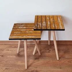 Hanah Home Set klub stočića 2Shp343, 2 komada, Narandžasti