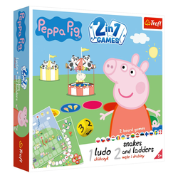 TREFL igra 2u1 Peppa Pig - čovječe ne ljuti se i zmije i ljestve