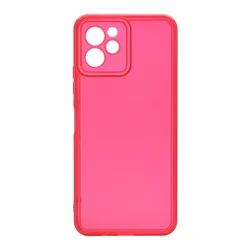 Maska Clear color za Huawei Nova Y61, Crvena