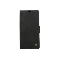 Maska za telefon LEATHER RETRO FLIP za Samsung Note 10/G970F, Crna