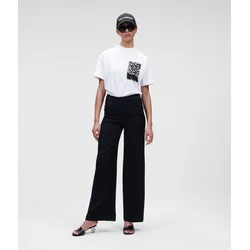 Karl Lagerfeld Ženske pantalone 221W1006-999, Crne