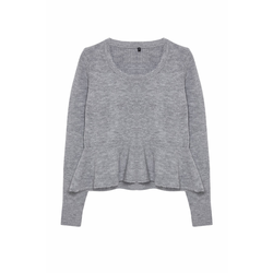 Trendyol Dark Gray Premium Yarn Knitwear Sweater