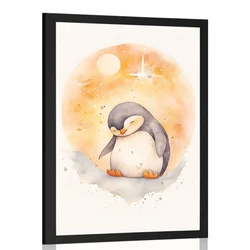 Plakat zasanjani pingvinček - 60x90 no frame