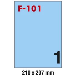 ETIKETE ILK 210X297MM PK100L FORNAX F-101 PLAVE