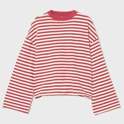 Cropp - Majica dugih rukava sa prugama - Crvena