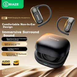 Biaze Bluetooth slušalice D87, Crne