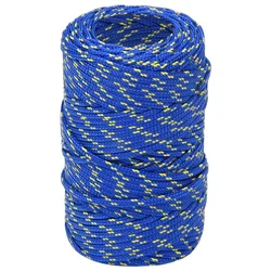 vidaXL Večnamenska uporabna vrv 2 mm 50 m Modra PP
