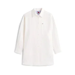 Tommy Jeans Dolga srajca bela