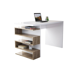 Hanah Home Snake White Walnut Radni sto 120x75x60cm, Beli