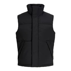 JACK & JONES Brezrokavnik JJESOHO črna