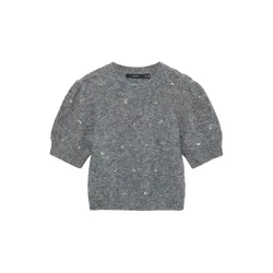 VERO MODA Pulover VMCLAIRE pegasto siva