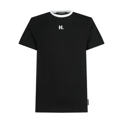 Karl Lagerfeld Majica črna/bela