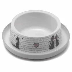 Moderna Neklizajuća posuda Trendy Dinner Cats in Love - 350 ml