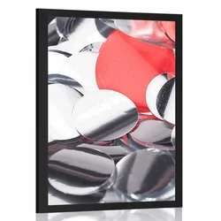 Plakat veseli konfeti - 30x45 silver