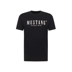 MUSTANG Majica Austin pastelno rumena / črna / bela