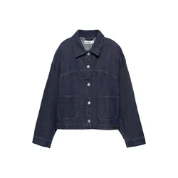 Pull&Bear Prehodna jakna temno modra
