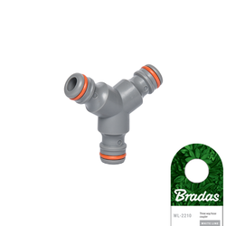 Bradas Spojnica za 3 creva WL-2210, Siva