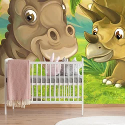 Tapeta veseli dinozavri - 245x165