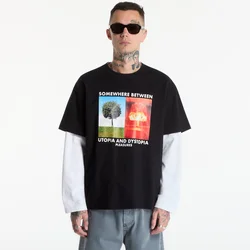 Majice PLEASURES Somewhere T-Shirt Black L