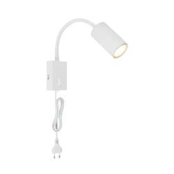Globo 57911WW - Fleksibilna zidna lampa ROBBY 1xGU10/25W/230V bela