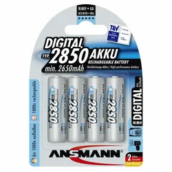 Ansmann NiMH 2850 Mignon x4 AA 2650 mAh Digital